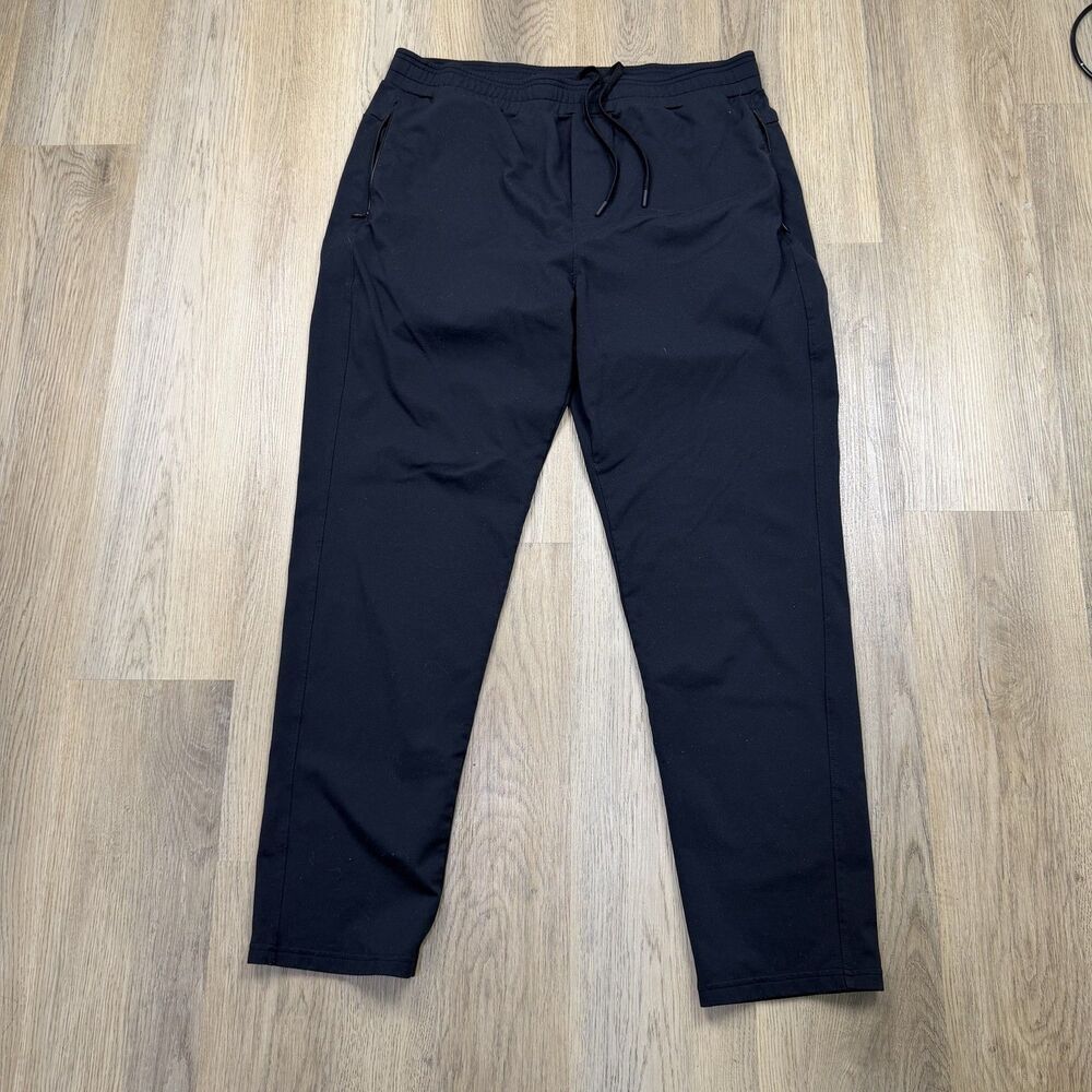 Public Rec Pants Mens 38x32 Black Performance Stretch Jogger Zip Pockets